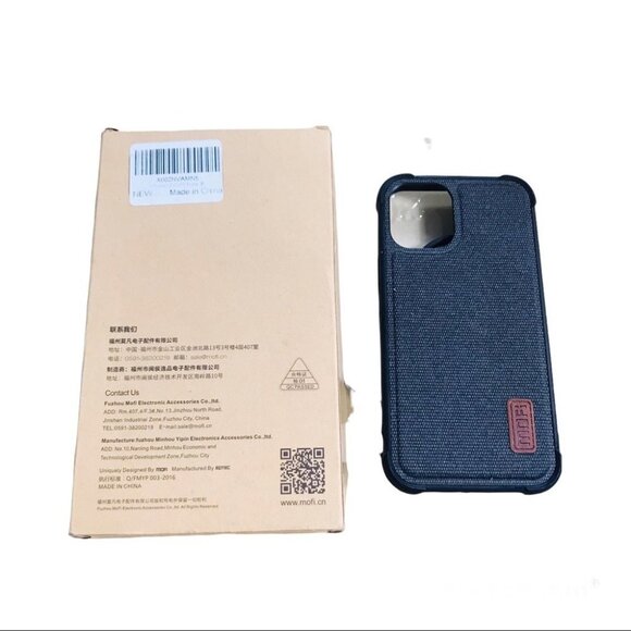 Mofi iPhone 12 5.4” Protective Thin  Slim Shockproof Matte Fabric Case - Picture 5 of 8